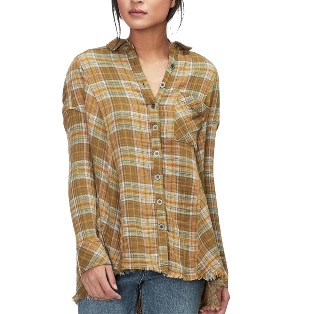Free People Juniper Ridge Buttondown Top